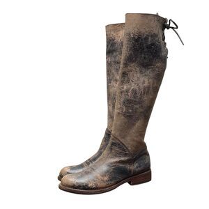 Bed Stu Women’s Sz 8 Manchester Boots Distressed Tall Leather Cobbler (HF32)